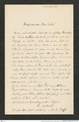 Nachlass Franz Steindachner, Brief von Eduard Graeffe an Franz Steindachner (14.02.1881), Inv.Nr. 173.04, Seite 1